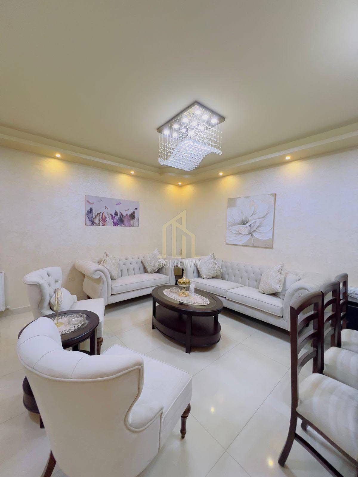 للبيع مع العفش او بدون شقة مميزة تسويه 179م في أجمل مناطق تلاع العلي