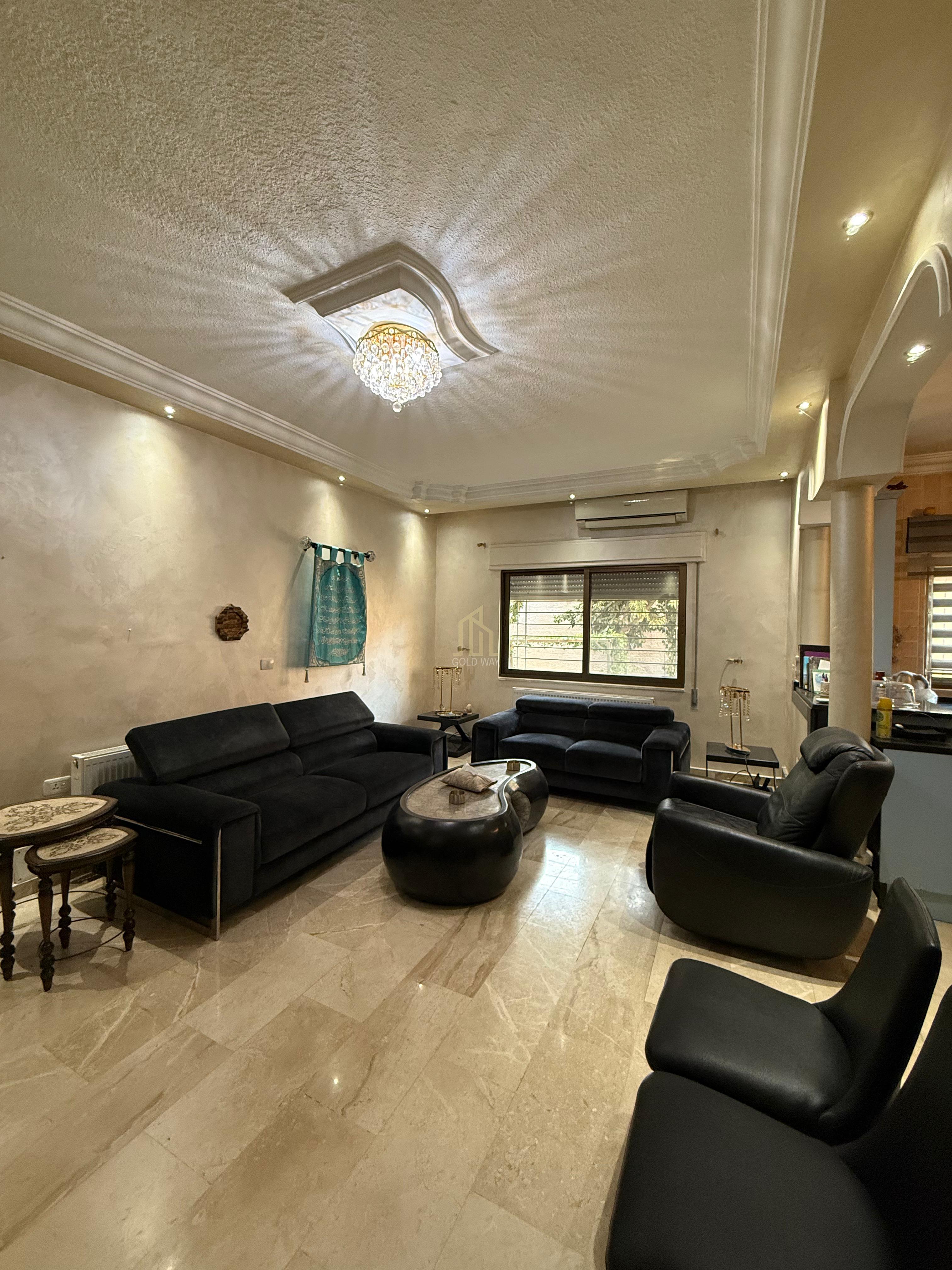 في أجمل مناطق دير غبار شقة ارضية مفروشة جزئي 244م بسعر مغري